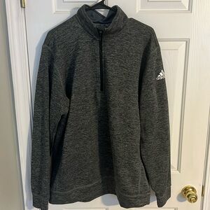 Adidas team issue quarter zip jacket. Gray XL.